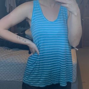 Blue striped tank